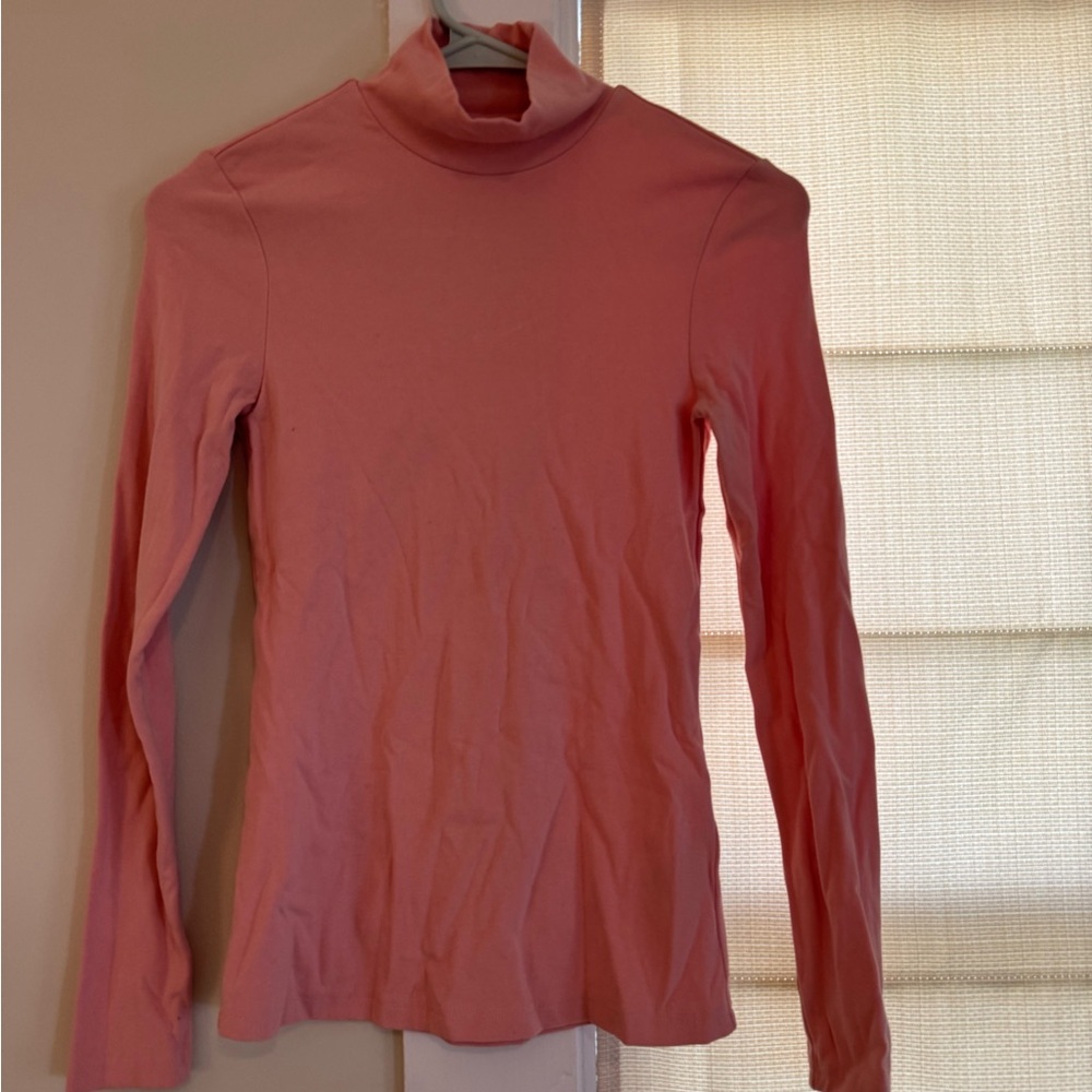 & Other Stories Soft Pink Long Sleeve Turtleneck